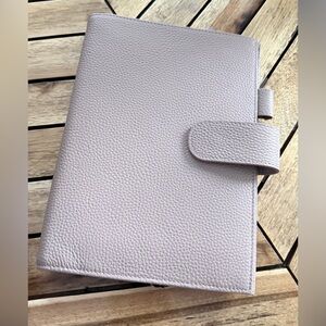 Moterm Leather Cover for A5 Notebooks. Taupe Pebbled